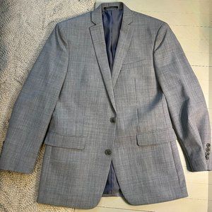 Bar III Light Gray Suite 34/30 Pants 40R Jacket Slim Fit